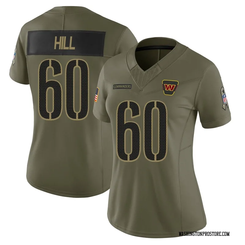 Olive Women's Trey Hill Washington Commanders Limited 2025 Salute to Service Jersey