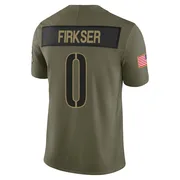 Olive Youth Anthony Firkser Washington Commanders Limited 2025 Salute to Service Jersey