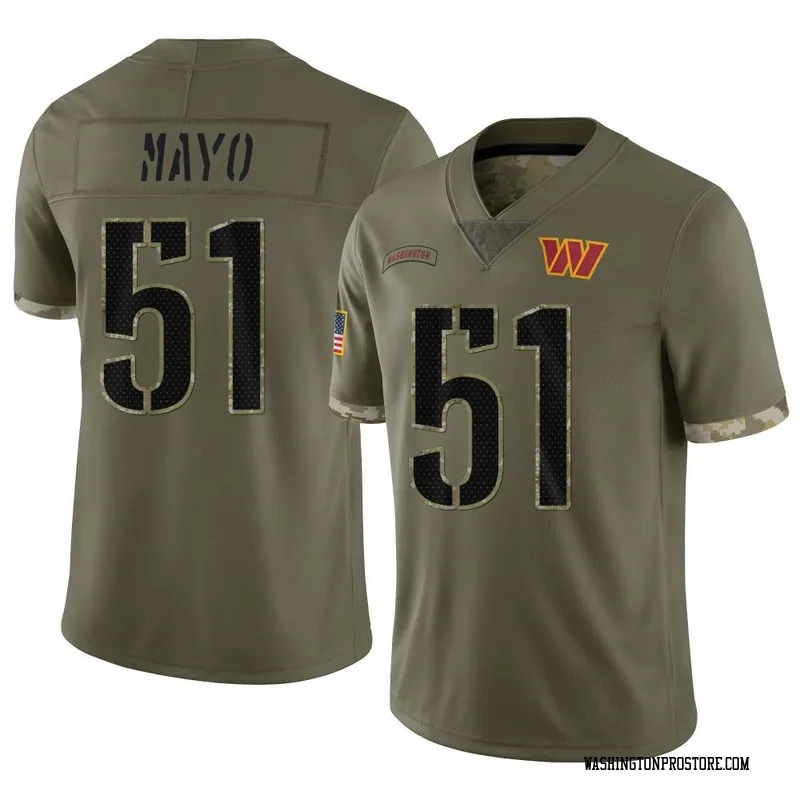 Olive Youth David Mayo Washington Commanders Limited 2022 Salute To Service Jersey