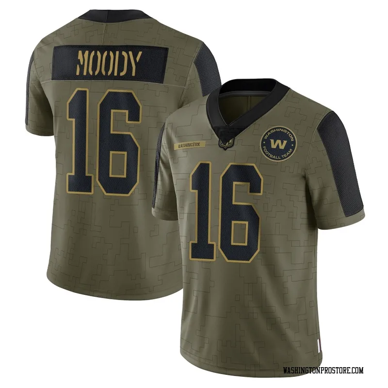 Olive Youth Jake Moody Washington Commanders Limited 2021 Salute To Service Jersey