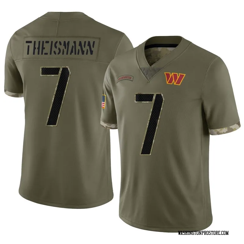 Olive Youth Joe Theismann Washington Commanders Limited 2022 Salute To Service Jersey