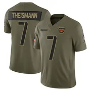 Olive Youth Joe Theismann Washington Commanders Limited 2025 Salute to Service Jersey