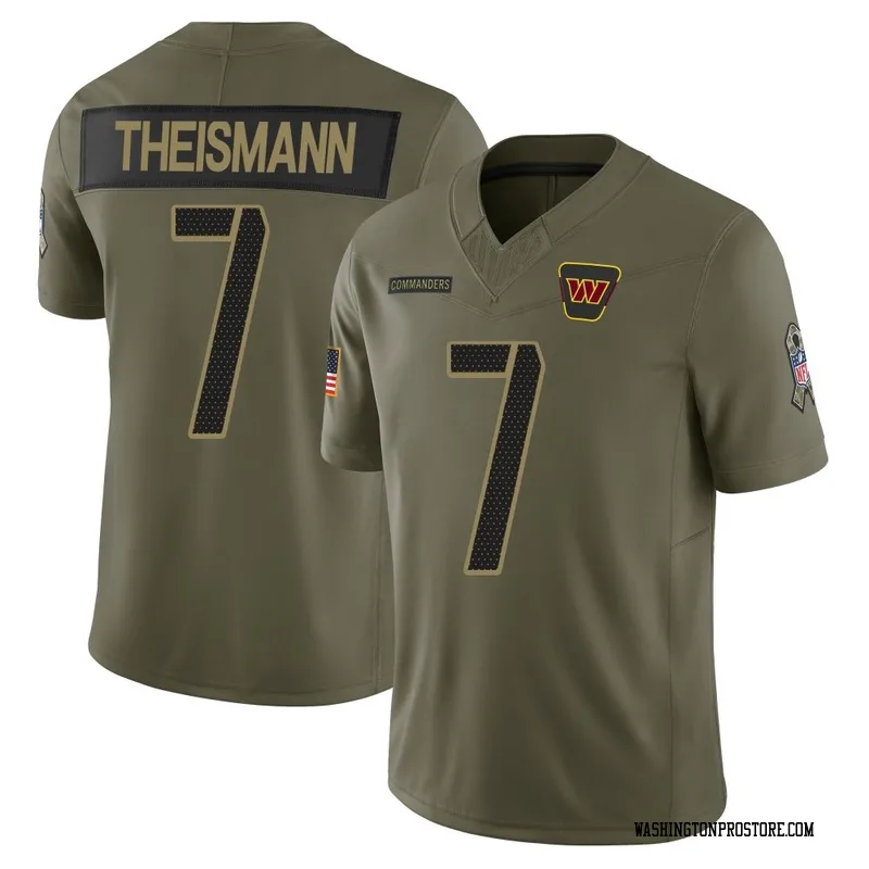 Olive Youth Joe Theismann Washington Commanders Limited 2025 Salute to Service Jersey