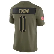 Olive Youth Tanoa Togiai Washington Commanders Limited 2025 Salute to Service Jersey