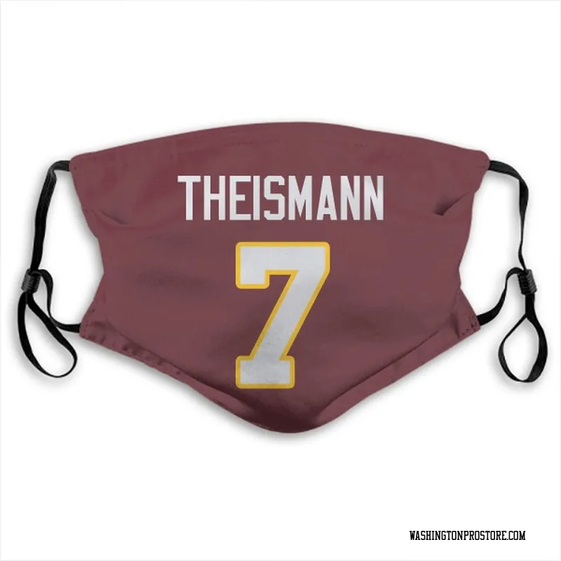 Red Joe Theismann Washington Commanders Washable & Reusable Face Mask With PM2.5 Filter