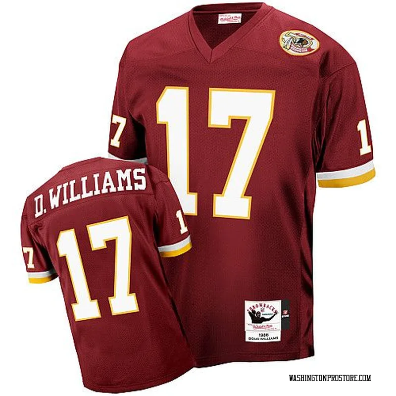 Red Men's Doug Williams Washington Commanders Authentic With 50TH Patch Throwback Jersey
