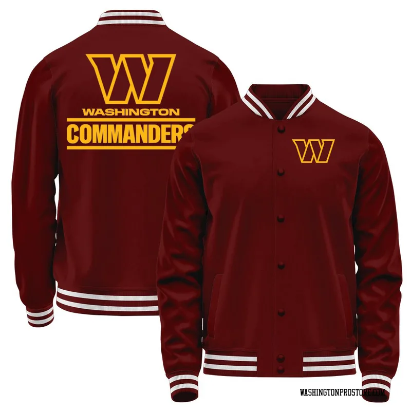 Red Youth Washington Commanders Full-Snap Jacket