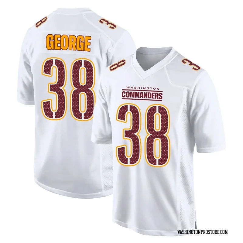 White Men's Allan George Washington Commanders Game Tundra Fashion Jersey