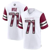 White Men's Andrew Wylie Washington Commanders Game Jersey