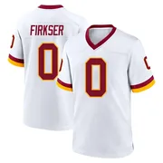 White Men's Anthony Firkser Washington Commanders Game Jersey