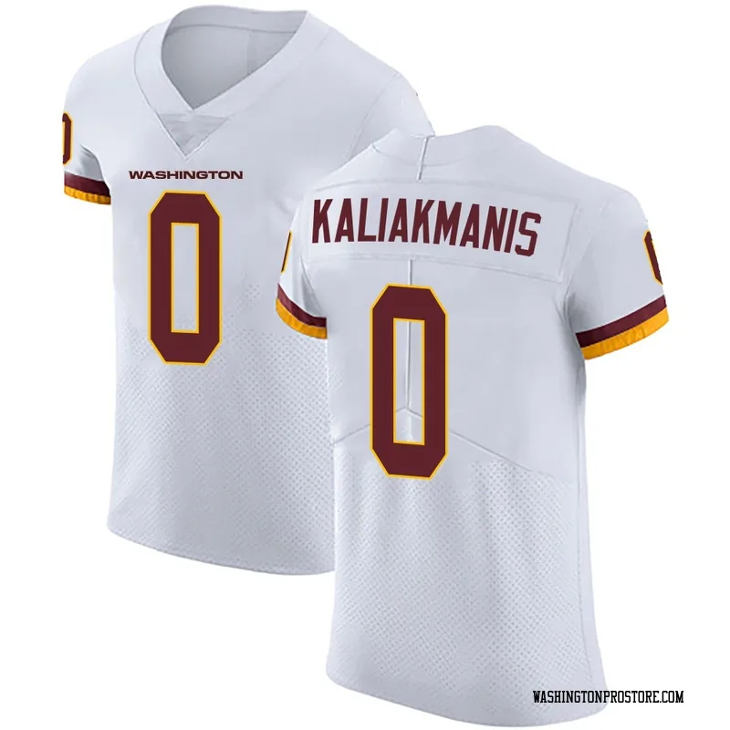 White Men's Athan Kaliakmanis Washington Commanders Elite Vapor Untouchable Jersey