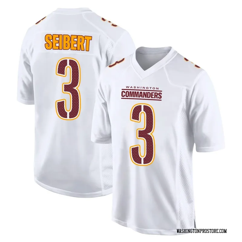 White Men's Austin Seibert Washington Commanders Game Tundra Fashion Jersey