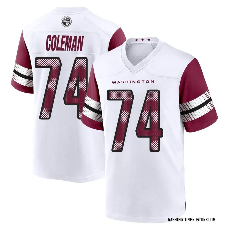 White Men's Brandon Coleman Washington Commanders Game Jersey