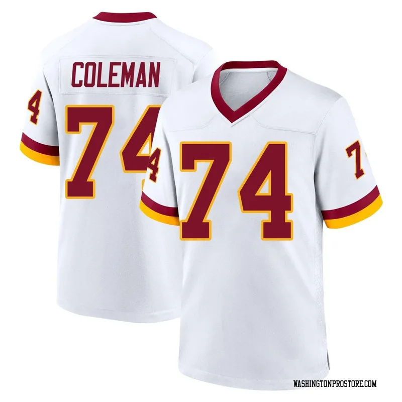 White Men's Brandon Coleman Washington Commanders Game Jersey