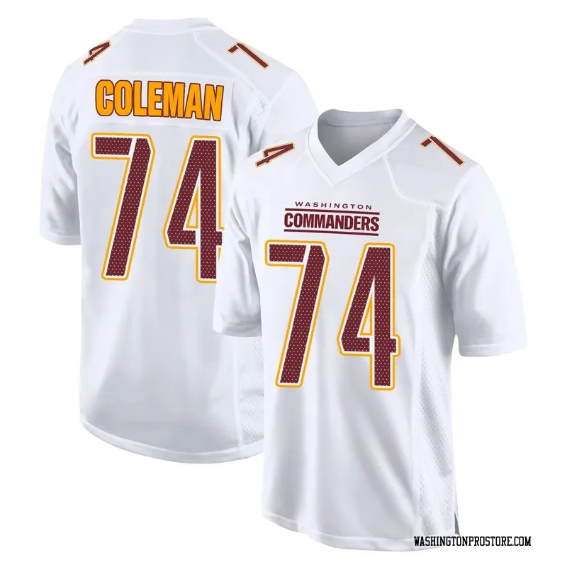 White Men's Brandon Coleman Washington Commanders Game Tundra Fashion Jersey