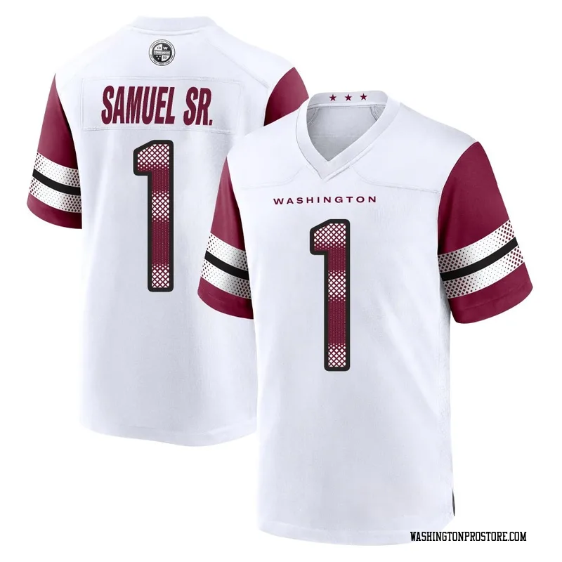 White Men's Deebo Samuel Sr. Washington Commanders Game Jersey
