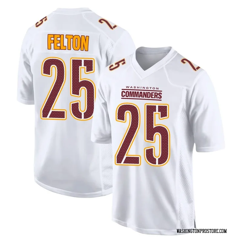 White Men's Demetric Felton Washington Commanders Game Tundra Fashion Jersey