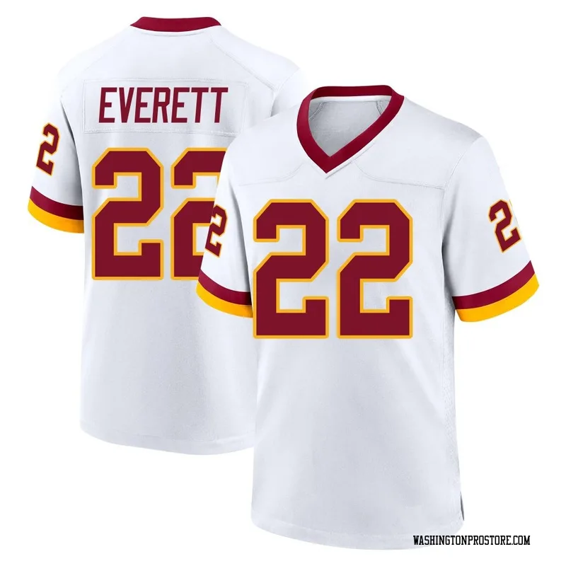White Men's Deshazor Everett Washington Commanders Game Jersey
