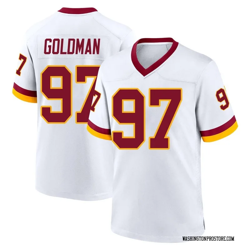 White Men's Eddie Goldman Washington Commanders Game Jersey