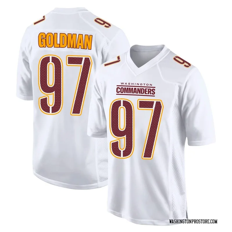 White Men's Eddie Goldman Washington Commanders Game Tundra Fashion Jersey