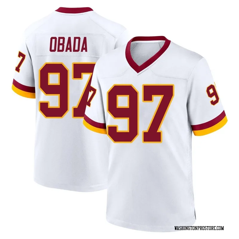 White Men's Efe Obada Washington Commanders Game Jersey