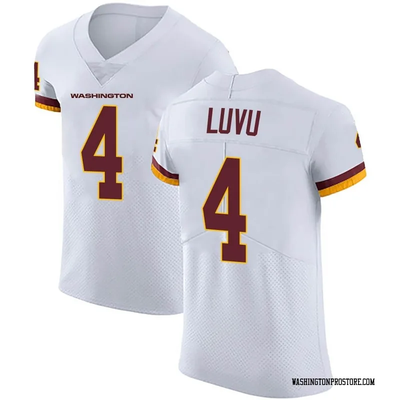 White Men's Frankie Luvu Washington Commanders Elite Vapor Untouchable Jersey