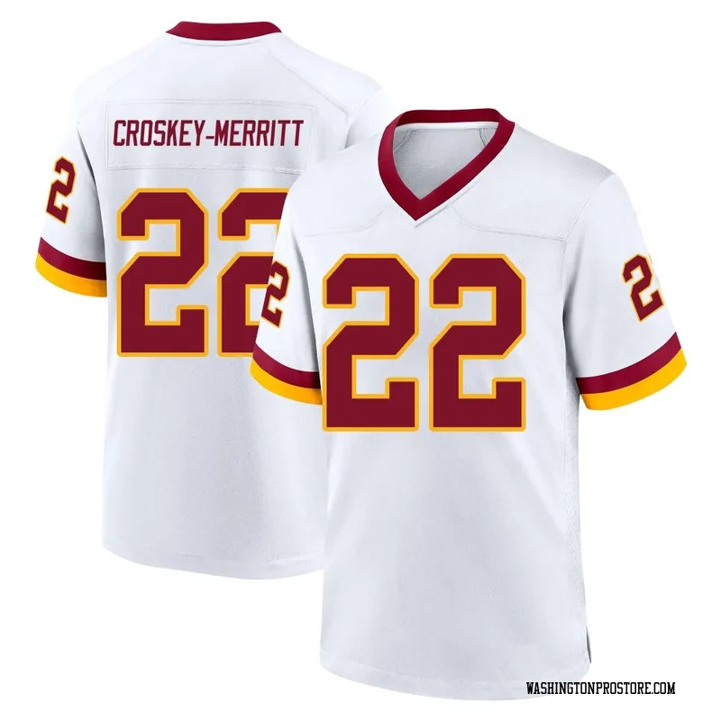 White Men's Jacory Croskey-Merritt Washington Commanders Game Jersey