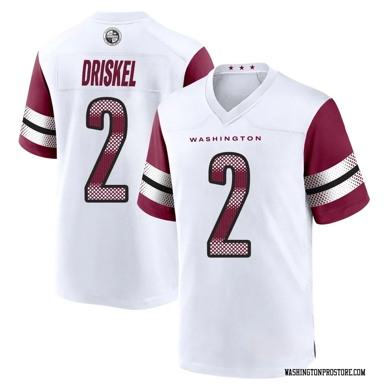 White Men's Jeff Driskel Washington Commanders Game Jersey
