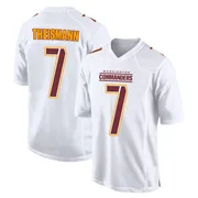White Men's Joe Theismann Washington Commanders Game Tundra Fashion Jersey