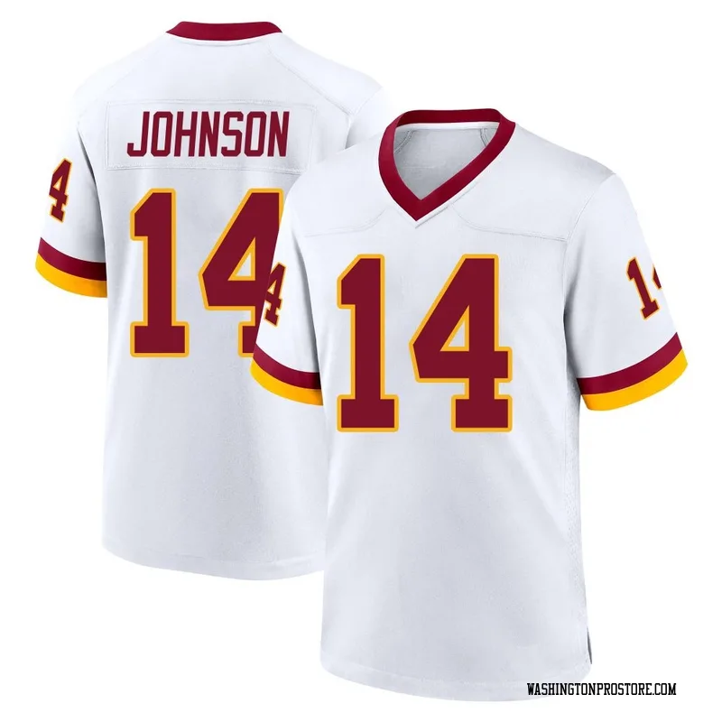 White Men's Josh Johnson Washington Commanders Game Jersey