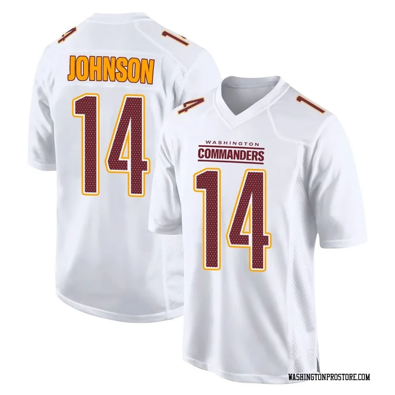 White Men's Josh Johnson Washington Commanders Game Tundra Fashion Jersey