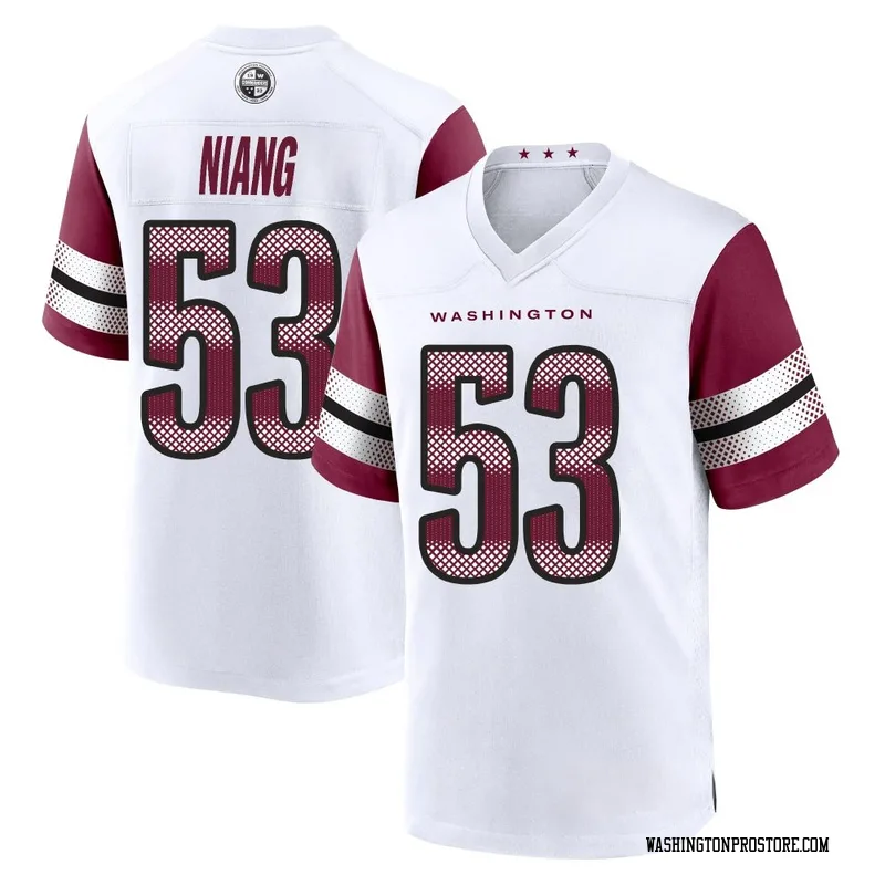 White Men's Lucas Niang Washington Commanders Game Jersey