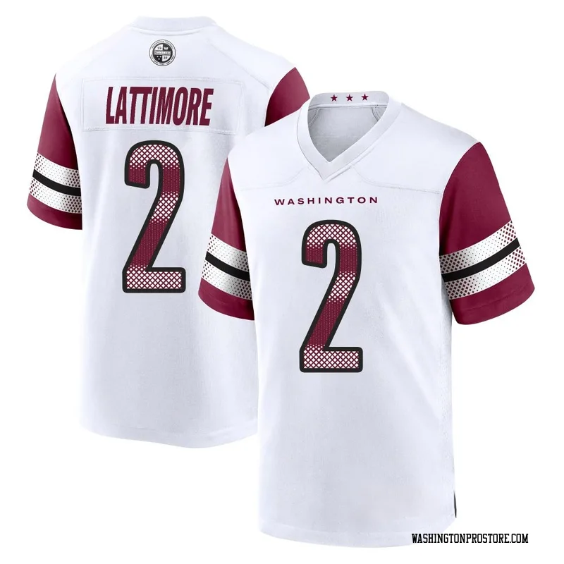 White Men's Marshon Lattimore Washington Commanders Game Jersey