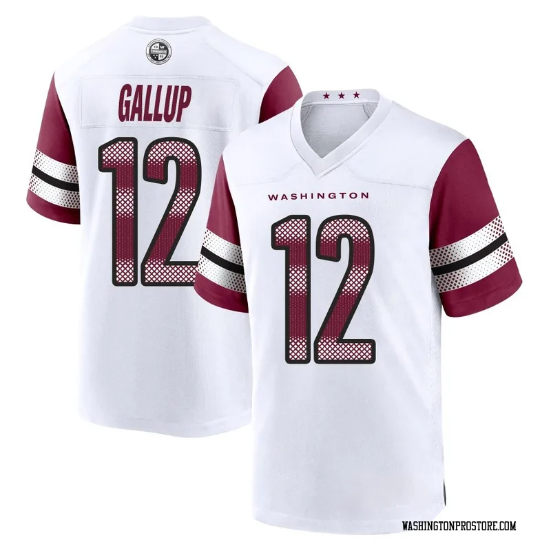 White Men's Michael Gallup Washington Commanders Game Jersey