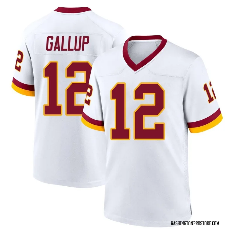 White Men's Michael Gallup Washington Commanders Game Jersey