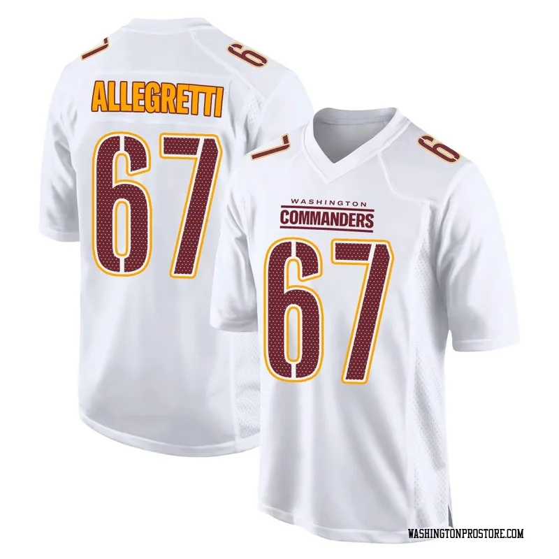 White Men's Nick Allegretti Washington Commanders Game Tundra Fashion Jersey
