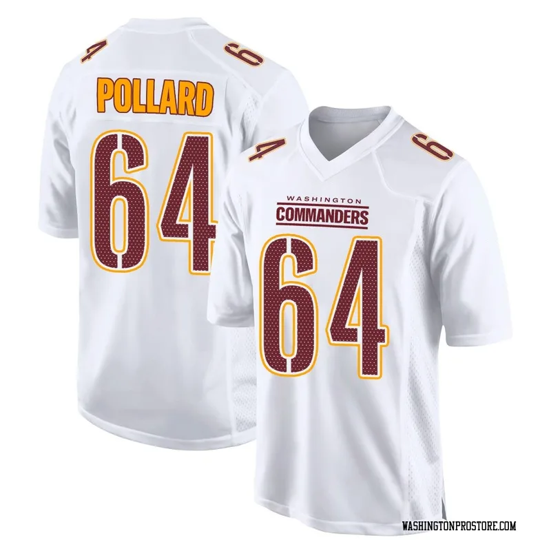 White Men's Norell Pollard Washington Commanders Game Tundra Fashion Jersey