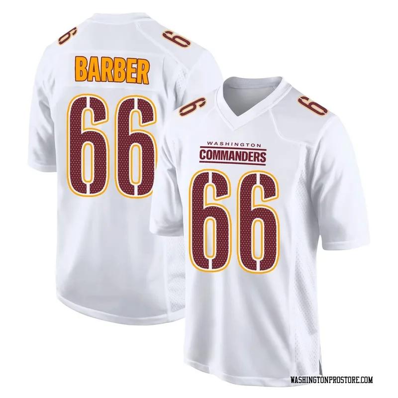 White Men's Ricky Barber Washington Commanders Game Tundra Fashion Jersey