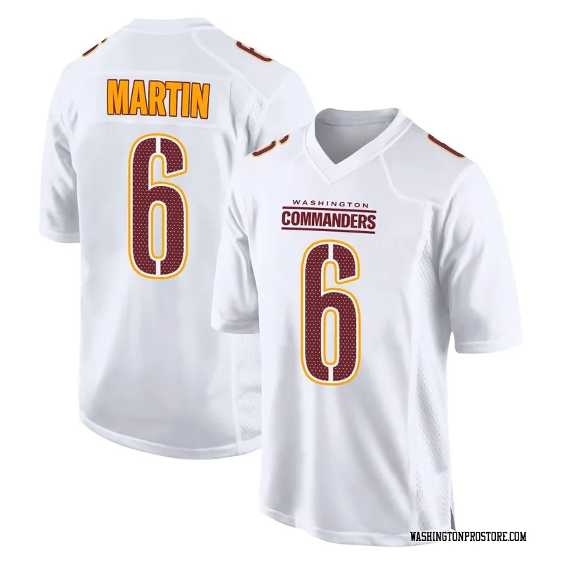 White Men's Tay Martin Washington Commanders Game Tundra Fashion Jersey