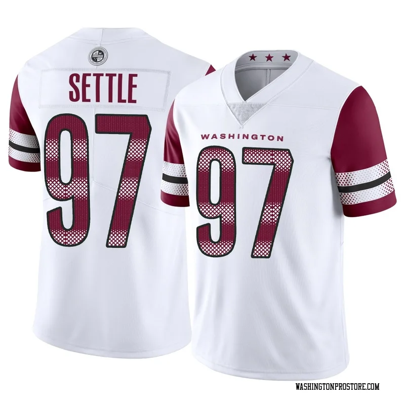 White Men's Tim Settle Washington Commanders Limited Vapor Jersey