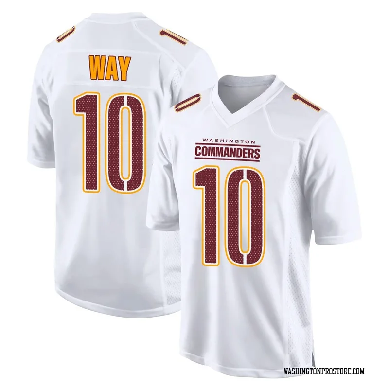White Men's Tress Way Washington Commanders Game Tundra Fashion Jersey