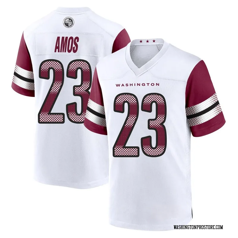 White Men's Trey Amos Washington Commanders Game Jersey