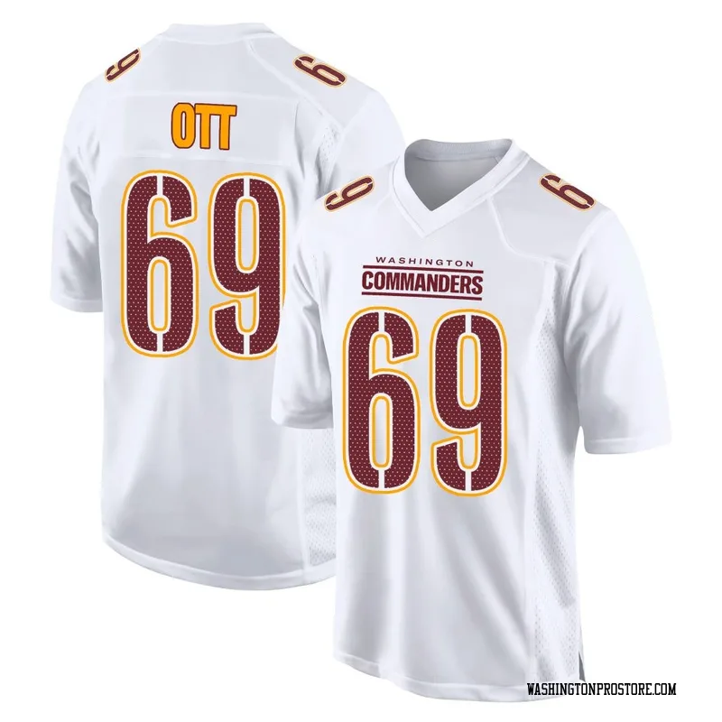 White Men's Tyler Ott Washington Commanders Game Tundra Fashion Jersey