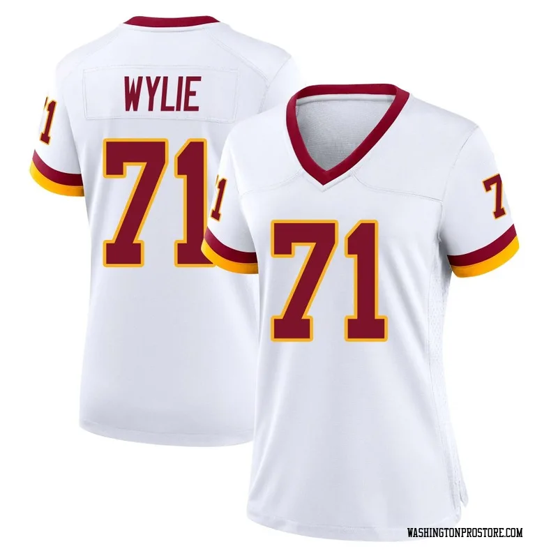 White Women's Andrew Wylie Washington Commanders Game Jersey