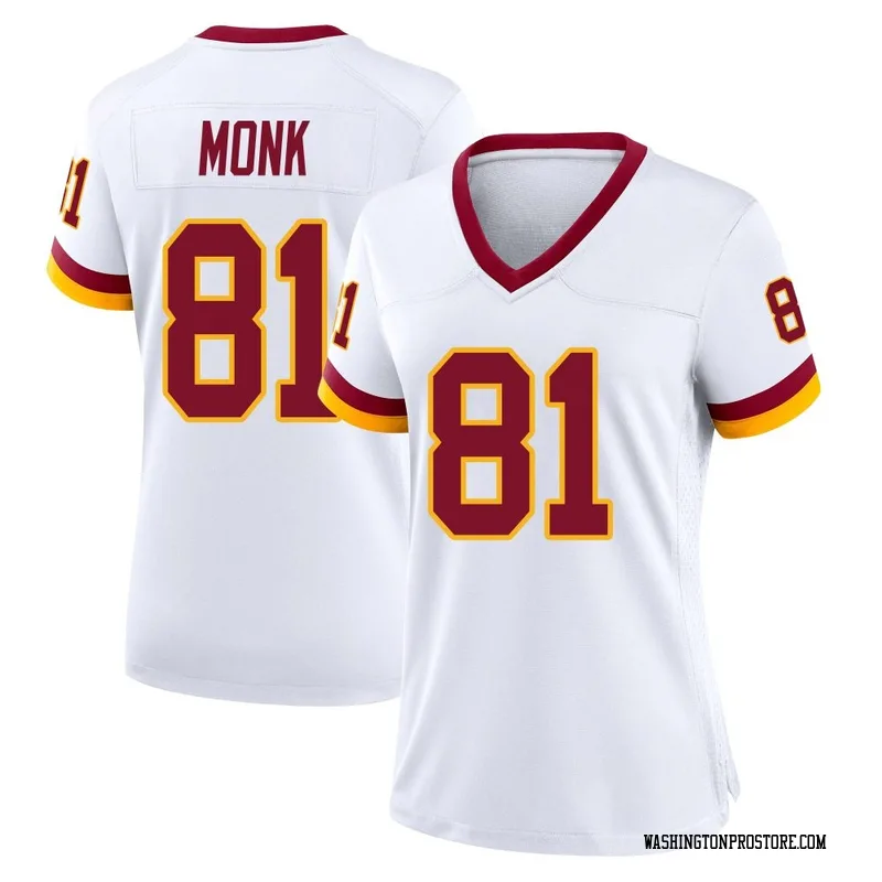 White Women's Art Monk Washington Commanders Game Jersey