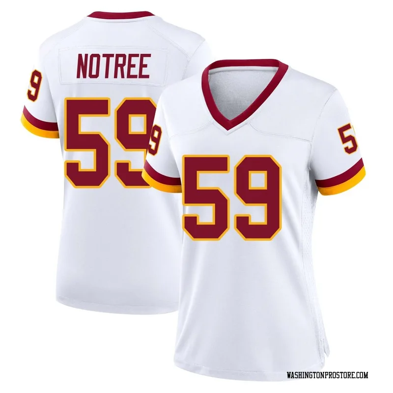 White Women's Bryce Notree Washington Commanders Game Jersey