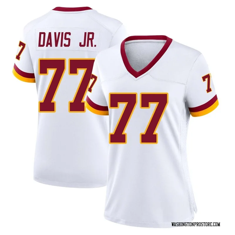White Women's Carl Davis Jr. Washington Commanders Game Jersey