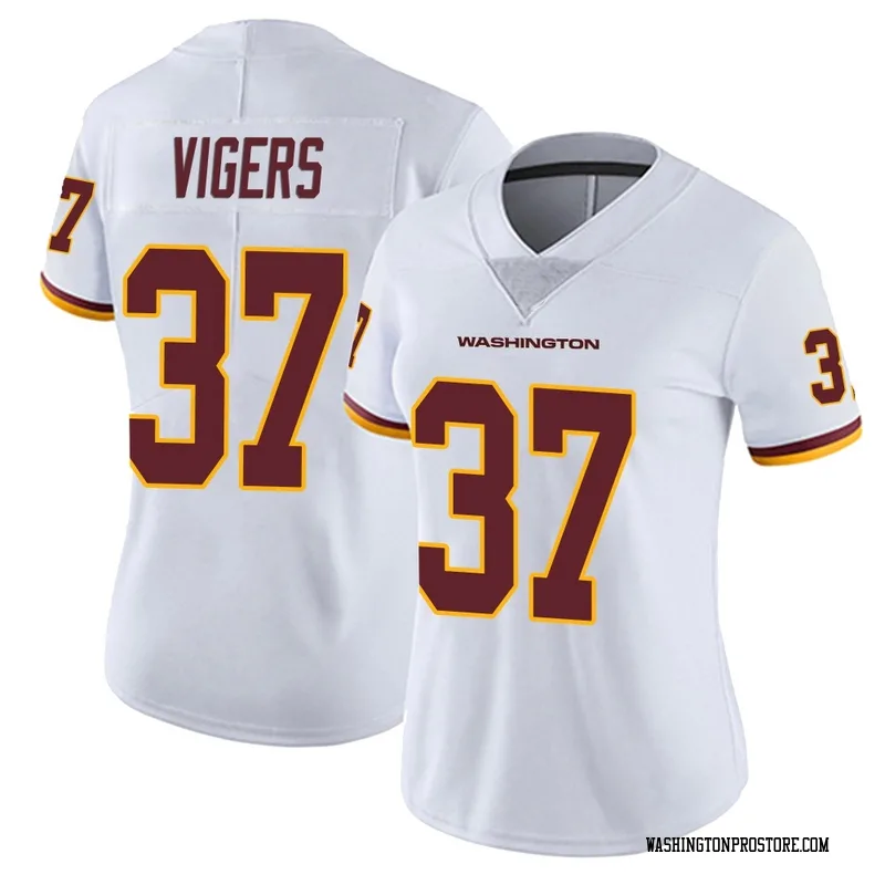 White Women's Car'lin Vigers Washington Commanders Limited Vapor Untouchable Jersey