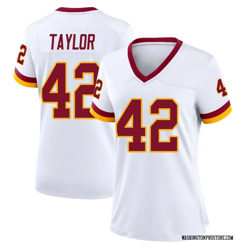 White Women's Charley Taylor Washington Commanders Game Jersey