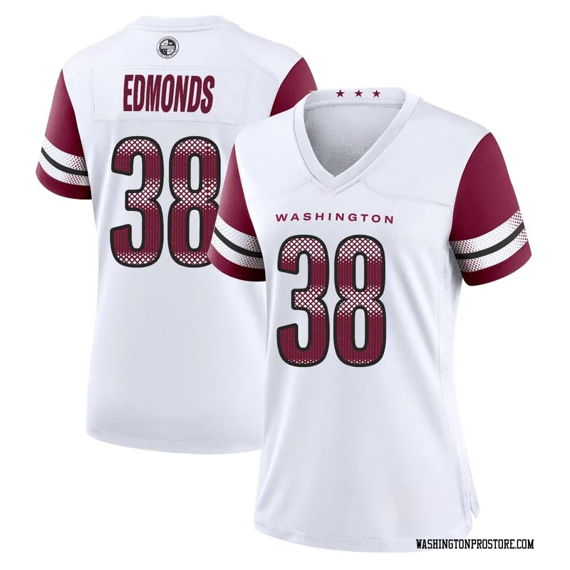 White Women's Chase Edmonds Washington Commanders Game Jersey